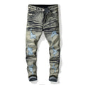 Men's Skinny Stretch Ripped Jeans