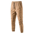 Men's Elastic Waist Tie Cargo Pants