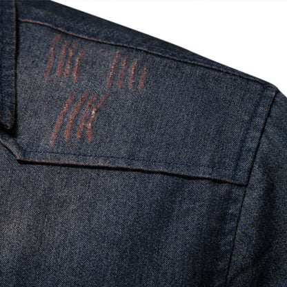 Diggetty Classic Casual Men's Long Sleeve Denim Shirt